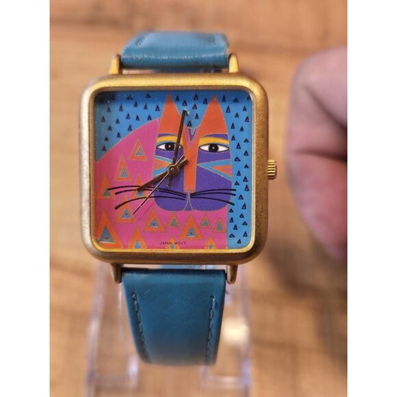 Original Vintage 1990's LAUREL BURCH Quartz Wrist Watch - "Wild Cat" - Picture 10 of 10